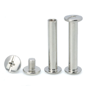 Bag Hardware SS304 SUS Leather Stud Nail Belt <strong>Chicago</strong> Screws 4mm Rivets for Photo Albums Crafts Wallet Bag <strong>Parts</strong> Accessories - Product Image 2