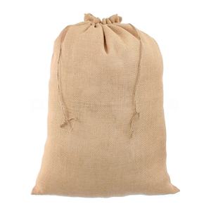 カスタムサイズジュートギフトバッグパーティー好意ポーチ黄麻布ドローストリングバッグ小さな黄麻布袋 - Product Image 2