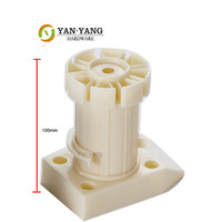Pieds de canapé réglables en plastique Yanyang pour meubles, pieds de table réglables pour armoire de cuisine, pieds de meuble à tube rond