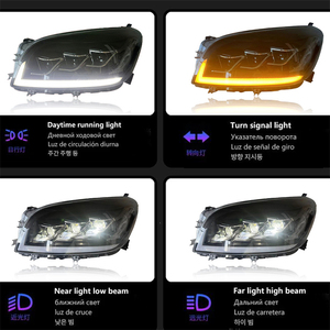 Phare à LED pour Toyota RAV4 <span class=keywords><strong>RAV</strong></span> <span class=keywords><strong>4</strong></span> 2005 <span class=keywords><strong>2006</strong></span> 2007 2008 Mise à niveau du phare 3 lentilles Phare DRL Clignotants Lampe 12V Pièces automobiles - Product Image 4