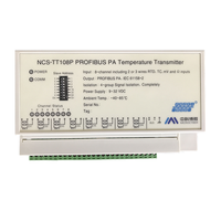 Transmetteur de température multi-entrées 8 canaux sur rail DIN Modbus RTU FF PA RS485 pour conversion de signal thermocouple Pt100
