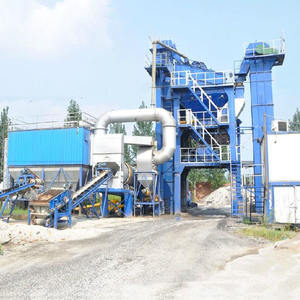 120TPH Planta de mezcla por lotes de asfalto estacionaria Nueva mezcla en caliente Mezcla de betún estacionaria PLC Componentes básicos Industrias de fabricación - Product Image 3