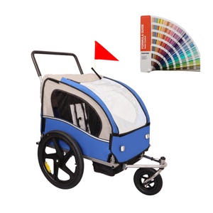 Remorque pliable à deux places pour enfants, <span class=keywords><strong>chariot</strong></span> de transport pour <span class=keywords><strong>vélo</strong></span> d'enfant - Product Image 1