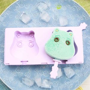 2 Cell Calf Several Patterns Kitchen Silicone Ice Cream Mold Frozen Ice Popsicles Mould DIY Cartoon Ice Cream Maker - Product Image 1