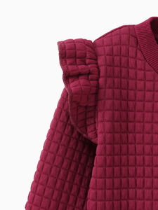 Personnalisé Automne Hiver Enfants Filles Imprimé <span class=keywords><strong>Polaire</strong></span> En Peluche Top Vêtements Coton Rembourrage Bébé Pulls Chandails - Product Image 5