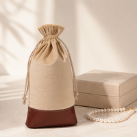 Pochette à cordon en velours et cuir PU avec logo personnalisé pour bijoux, vin, cadeaux, cosmétiques, parfums – Emballage sur mesure, vente en gros