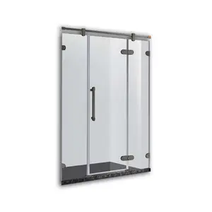 Sliding Shower Bath Room Door Enclosure Frame Movable Locker Room Shower