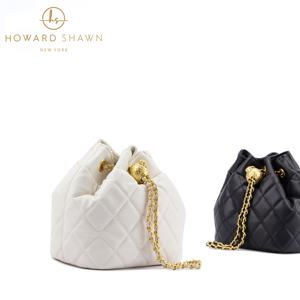 Howard Shawn Custom Designer Dames Schouder Crossbody Tassen Mode Handtassen Trekkoord Lederen Emmer Tas Voor Vrouwen - Product Image 3