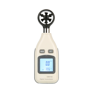 GOYOJO GM816A เครื่องวัดความเร็วลมดิจิตอลแบบพกพาเครื่องวัดความเร็วลม NTC เทอร์โมมิเตอร์จอแสดงผล LED IP65 -10~45 1 ปี - Product Image 1