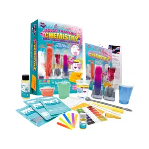 Buhar renk değiştirme kimyasal eğitim DIY bilim deney kiti kimya bilim ve mühendislik oyuncaklar çocuklar için bölüm oyunu