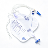 Sac de drainage urinaire à membrane épaisse à valve unique TEXNET avec désinfection infrarouge lointain, certifié CE, dispositif médical de classe I, tailles 600 ml/900 ml