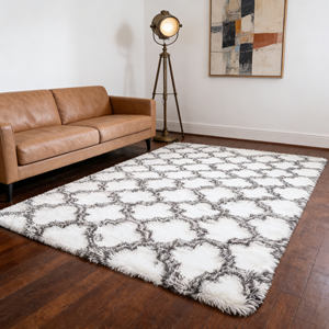 Tapis d'intérieur doux personnalisés pour salon, tapis de luxe, tapis en <span class=keywords><strong>fourrure</strong></span> synthétique moelleux et duveteux - Product Image 1