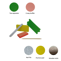 Kit de pédicure léger 5 en 1 confortable et facile à utiliser ensemble de manucure sûr et hygiénique pour les pieds et les ongles d'orteils prêt à être expédié