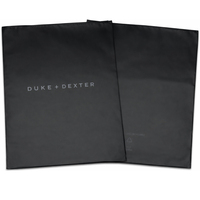 Sac d'emballage pour vêtements réutilisable avec logo personnalisé GRS, noir givré, fermeture éclair, pour marque de vêtements, emballage e-commerce