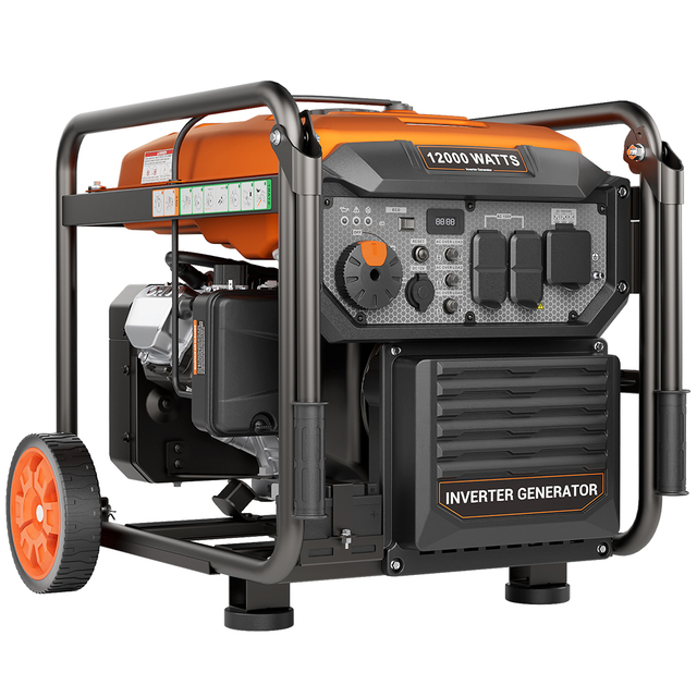 12000 Watts Inverter Generator Gasoline Powered 230V 50Hz Air-Cooled Engine Portable for Residential Use