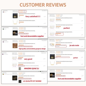 Mặt Dây Chuyền Đen Vàng Bạc Khắc Logo Thiết Kế Theo Yêu Cầu Đánh Bóng Gương Mặt Trang Sức Kim Loại Thẻ Quyến Rũ Cho Vòng Cổ Tự Làm Vòng Tay - Product Image 6