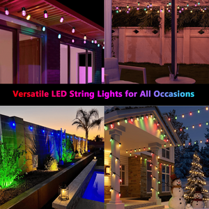 Luci a Stringa <span class=keywords><strong>LED</strong></span> per Esterni IP65 Impermeabili RGBW DC36V con Sincronizzazione Musicale, Illuminazione per Vialetti e Luci Festive Permanenti - Product Image 5