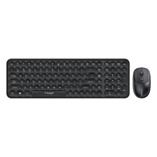 New Arrival Slim Mini Wireless Mouse Keyboard Combos High Weight Office Multimedia Computer Keycaps Hot Sales Tastatur