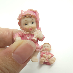 Allongé bébé petite Figurine pour la décoration de la maison nouveau-né bébé Souvenir ange fée Figurines résine personnalisée Europe Xiamen Port 10 G - Product Image 5