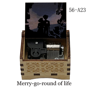 Caja Musical Howls Castillo móvil Caja de música Tema musical Canción Merry-Go-Round para Navidad Año Nuevo Regalo de vida único - Product Image 4
