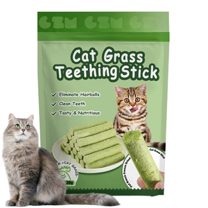 Friandises en bâtonnets de poulet et d'herbe à <span class=keywords><strong>chat</strong></span> lyophilisées bio en gros, faibles en gras, <span class=keywords><strong>pour</strong></span> la santé digestive, infusées à la catnip, <span class=keywords><strong>pour</strong></span> l'entraînement des chats - Product Image 1