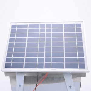 Valla eléctrica de <span class=keywords><strong>12</strong></span> voltios 1J energía almacenada 10km valla 10W energizador de valla con energía solar con caja de acero inoxidable