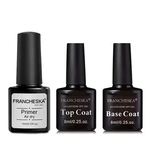 Wholesales nail functional gel kit base coat top coat matte top coat for nail air dry primer nail