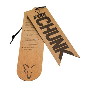 Tùy chỉnh giấy kraft in thẻ treo nhà máy cung cấp logo thương hiệu đóng dấu nóng cho quần áo và túi xách - Product Image 6