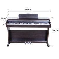 HUASHENG Wholesale Upright Piano 88 Keys Hammer Action Keyboard Upright Digital Piano