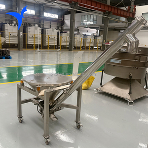 Trasportatore di sale industriale di sollevamento alimentatore a vite in acciaio inossidabile velocità regolabile - Product Image 3