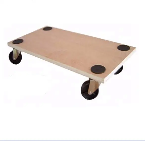 Kayu Dolly Persegi Panjang Kayu Troli Alat Keranjang Platform Dollies Furniture Dolly Mover Carrier