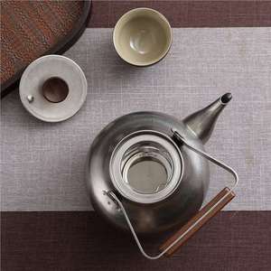 Stainless Steel Teapot With Filter 1.2L Heat Resistant For Tea Brewing - Product Image 1