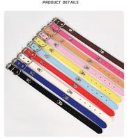 Collier pour animaux de compagnie DIY 2026 en vogue, accessoires de luxe détachables avec breloques, collier en cuir PU souple pour chiens et chats, fournitures pour animaux de compagnie