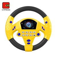 Jouet musical de volant d'enfants de jeu de conduite électronique pour le siège de voiture
