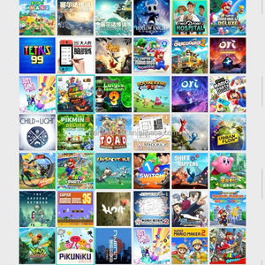 Choisissez n'importe deux jeux pour 20 $ - Jeux numériques partagés Nintendo - Plus de 800 jeux - Mario Party Superstars - Splatoon 3 - Momotaro Dentet - Plastique - Product Image 1