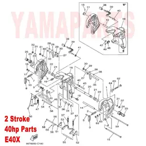 66T-43631-11 ALAVANCA de INCLINAÇÃO PARA A YAMAHA 40HP SEATAN 2 AVC PARSUN MOTOR DE POPA HIDEA BRACKET PEÇAS DE REPOSIÇÃO