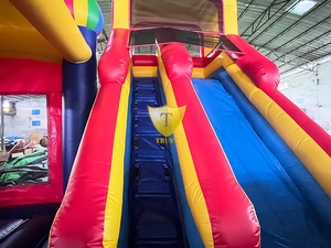 Structure de jeu gonflable pour fête d'anniversaire, centre de jeux gonflable, toboggan, château gonflable personnalisé en PVC durable - Product Image 3