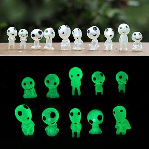 Micro paesaggio resina mini decorazione del giardino luce notturna elfo incandescente alien anime ornamenti in miniatura fai da te - Product Image 2