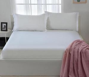 Cotone bianco 200TC 300TC 400TC 500TC 600TC hotel letto di qualità foglio di lamiera piana lenzuolo dalla fabbrica diretta - Product Image 3