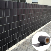 RAL7016 Anthrazit 35m Tira de PVC Valla de pantalla Privacidad Sichtschutzstreifen para seguridad en el patio y uso en el Rancho