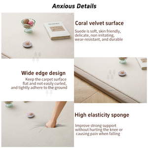 Memory Foam personalizzato tappetino da <span class=keywords><strong>gioco</strong></span> per bambini in velluto corallo spesso <span class=keywords><strong>tappeto</strong></span> Tatami <span class=keywords><strong>tappeto</strong></span> per bambino - Product Image 3