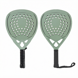 Raqueta de Pádel de Carbono 12K, Forma de <span class=keywords><strong>Diamante</strong></span>, Diseño de <span class=keywords><strong>Pala</strong></span> con Efecto Arena, 220G, 55CM, Ligera para Entrenamiento en Pista - Product Image 1