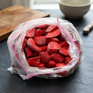 100% Natural <b>Freeze</b> <b>Dried</b> Strawberry Slices Cubes Low Moisture Ready to Eat Vacuum Packed 12 Month Shelf Life - Product Image 2