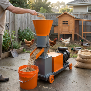 Pequeña Máquina <span class=keywords><strong>Peletizadora</strong></span> de Alimentos para Animales de 220V para Producción de Alimentos para Aves de Corral, Pollos, Peces, de Alta Capacidad - Product Image 1