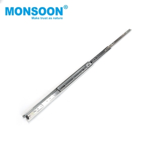 รางลิ้นชักแบบยืดได้เต็มที่ 45 มม. แบบปิดนุ่มนวล รับน้ำหนักมาก แบบสามตอน ติดตั้งด้านข้าง ลูกปืน สำหรับครัวทันสมัย - Product Image 6