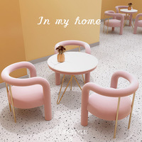 Ensembles de tables et chaises durables pour restaurants commerciaux modernes, salons de thé, cafés, et mobilier de restauration de desserts