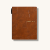 Cuaderno de Tapa Dura de PU OEM con Encuadernación Cosida, Logotipo de Marca Personalizado y Páginas Interiores a Medida