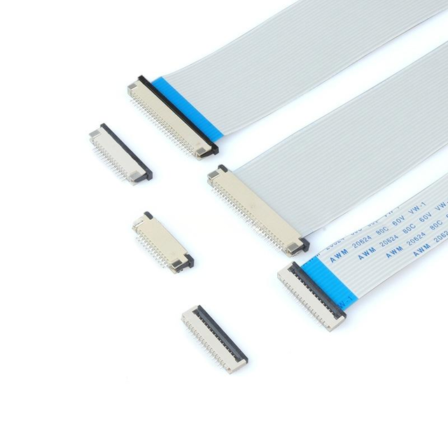 FPC/FFC Connector 0.5mm/1mm Flat Flexible Cable 4/6/8/10/12/14/16/18/20/24/26/30/32/34/40 Pin