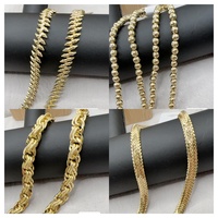 Collier chaîne cubaine personnalisée en cuivre plaqué or 14 carats, style hip-hop, vente en gros de bijoux XUPING