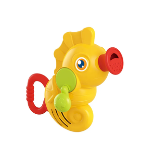 Jouet de bain pour bébé en forme de hippocampe à manivelle, pulvérisateur d'eau pour le bain, jouet d'arrosage pour le plaisir au bain - Product Image 1